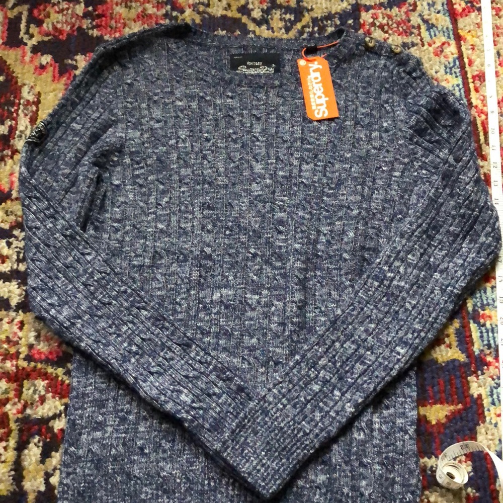 NEW! Superdry cable knit sweater